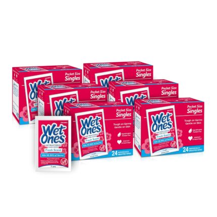 Wet Ones Antibacterial Hand Wipes Singles, Fresh Scent Wipes |